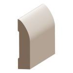 Flex Streamline Baseboard 1/2" x 2-1/4" to match FJ Pine