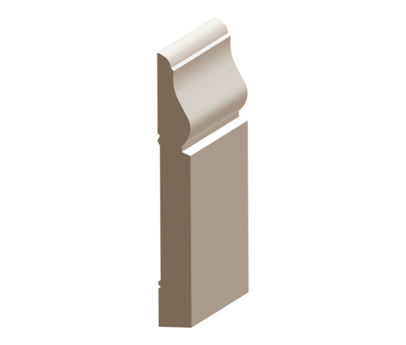 2381658402.png Flex Crescent Baseboard 5/8" x 5-1/4" to match FJ Pine - Image 1