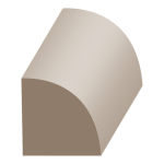 Flex Quarter round 11/16" x 11/16" to match FJ Pine