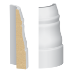 Bullnose Corner #366 MDF Baseboard 9/16" x 3-1/4"