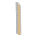 Bullnose Corner Coronado MDF Baseboard 1/2" x 5-1/4"