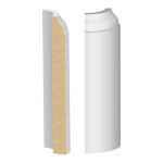 Bullnose Corner Coronado MDF Baseboard 9/16" x 5-1/4"