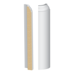 Bullnose Corner Coronado MDF Baseboard 9/16" x 7-1/4"