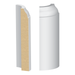 Bullnose Corner Coronado MDF Baseboard 9/16" x 4-1/4"