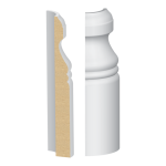 Bullnose Corner MDF Carolina Base 5/8 x 6"