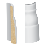 Bullnose Corner MDF 356 Colonial Base 1/2 x 3-1/4"