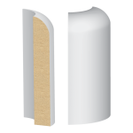 Bullnose Corner MDF Bullnose Base 9/16 x 3-1/2"