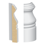 Bullnose Corner MDF Cape Cod Base 9/16 x 4"