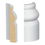 Bullnose Corner MDF Sierra Base 9/16 x 3-1/4"