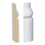 Bullnose Corner MDF Harris Base 9/16" x 5-1/4"