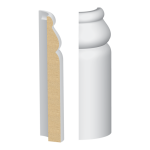 Bullnose Corner MDF Sierra Base 9/16 x 5-1/4"