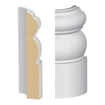 Bullnose Corner MDF Mission Base 9/16 x 3-3/4"