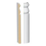 Bullnose Corner MDF Monterey Base 9/16 x 9-1/4"