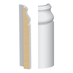 Bullnose Corner Vintage MDF Baseboard 9/16" x 5-1/4"