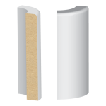 Bullnose Corner MDF RE Base 7/16 x 3 1/2"
