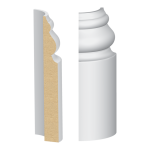 Bullnose Corner MDF Santa Fe Base 9/16 x 4-1/2"