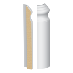 Bullnose Corner Mission Bay MDF Baseboard 9/16" x 7-1/4"