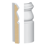 Bullnose Corner MDF Monterey Base 9/16 x 5-1/4"