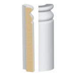 Bullnose Corner MDF Plynth Base 11/16 x 6-1/2"