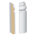 Bullnose Corner MDF Santa Fe Base 9/16 x 5-1/4"