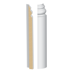 Bullnose Corner MDF Santa Fe Base 9/16 x 9-1/4"