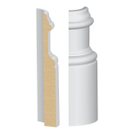 Bullnose Corner Santa Clara MDF Baseboard 11/16" x 5-3/4"