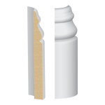 Bullnose Corner Victorian MDF Baseboard 9/16" x 5-1/4"