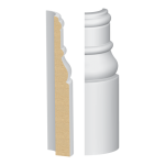 Bullnose Corner MDF Tuscany Base 11/16 x 6"