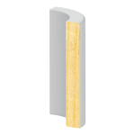 Bullnose Corner FJ Pine Reversible 3/8" x 2-1/4"
