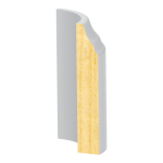 Bullnose Corner FJ Pine Coronado Base 7/16" x 2-1/4"