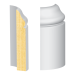 Bullnose Corner FJ Pine Peninsula  9/16" x 3-1/4"