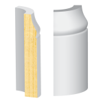 Bullnose Corner FJ Pine Riviera Base  9/16" x 3-1/4"