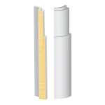 Bullnose Corner FJ Pine Meridian Base  9/16" x 7-1/4"