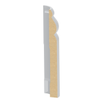 Bullnose Corner MDF Sierra Base 1/2 x 5-1/4"