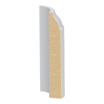 Bullnose Corner Coronado MDF Baseboard 1/2" x 3-1/4"