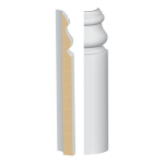 Bullnose Corner Imperial MDF Baseboard 9/16" x 7-1/4"