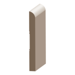 Flex Bullnose Baseboard 9/16" x 5-1/2" to match MDF