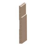 Flex Meridian Baseboard 5/8" x 7-3/8" to match MDF