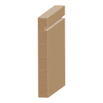 Flex S4S Notched Modern Baseboard 9/16" x 4-1/2" to match MDF