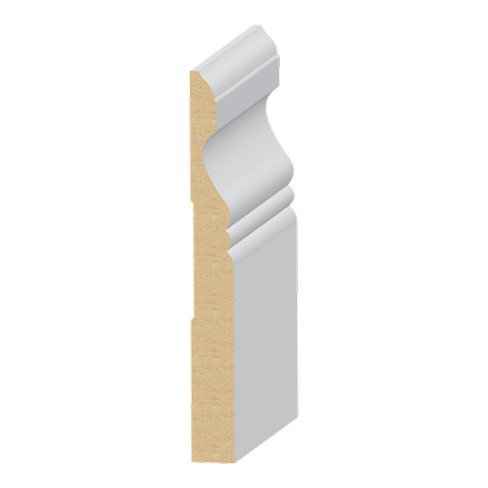 45v67b345b73 Carolina MDF Baseboard 5/8" x 6" - Image 1